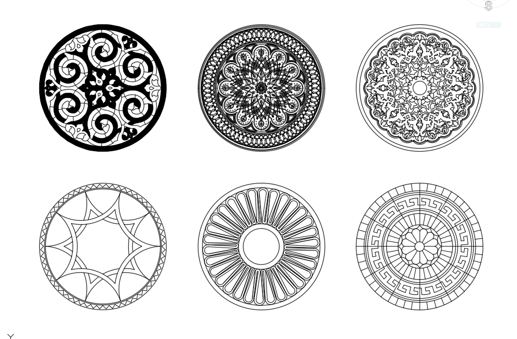 Motif décoratif rond