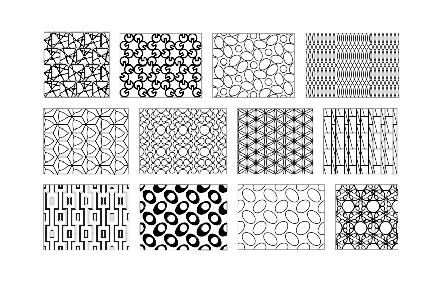 Motif géométrique sans joints