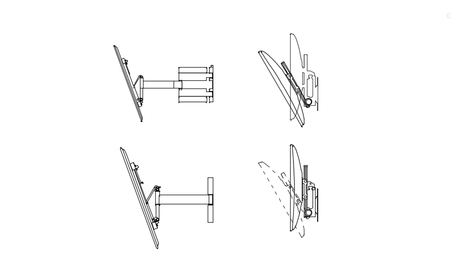 TV avec support mural